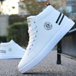 Men's Skateboarding Shoes High Top Sneakers  Breathable White Sports Shoes Students Shoes Street Walking Shoes Chaussure Homme