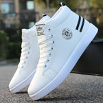 Men's Skateboarding Shoes High Top Sneakers  Breathable White Sports Shoes Students Shoes Street Walking Shoes Chaussure Homme